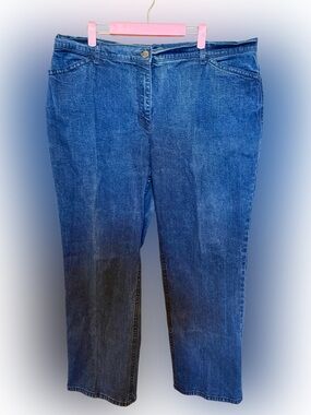 Jones New York Straight-Leg Blue Women's Jeans